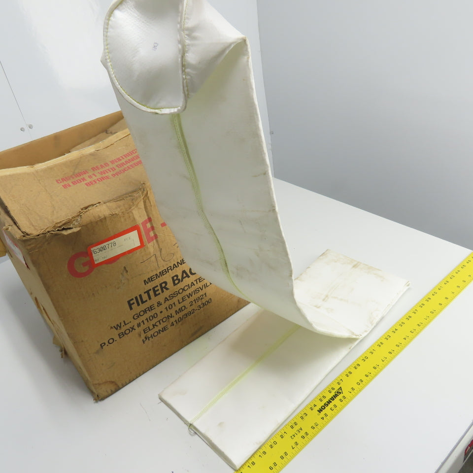 W.L. Gore 76300778 6" Dia x 60" L Gore-Tex Membrane Filter Bag Lot Of 16