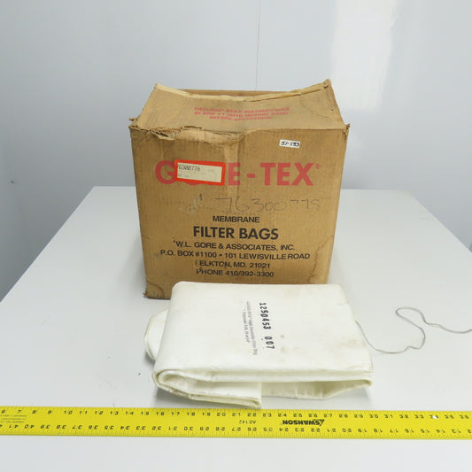 W.L. Gore 76300778 6" Dia x 60" L Gore-Tex Membrane Filter Bag Lot Of 16