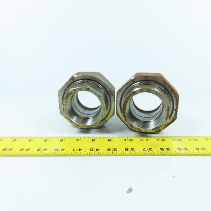 A/SA105N 3m 2" High Temperature Union Carbon Steel SP-83 Lot Of 2 (Rusty)