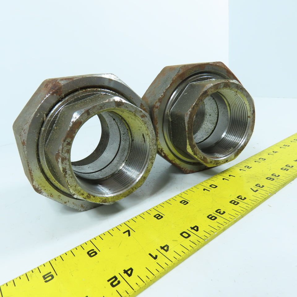 A/SA105N 3m 2" High Temperature Union Carbon Steel SP-83 Lot Of 2 (Rusty)