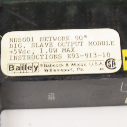 Bailey NDS001 Network 90 Digital Slave Output Module
