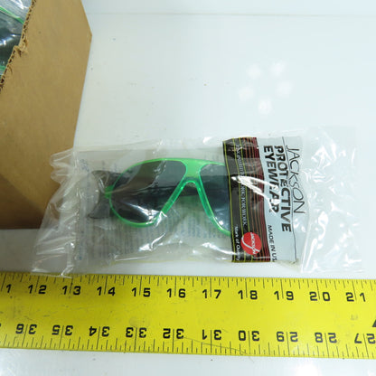 Jackson 1426-0046 Protective Eyewear Safety Glasses Green Lot Of 6