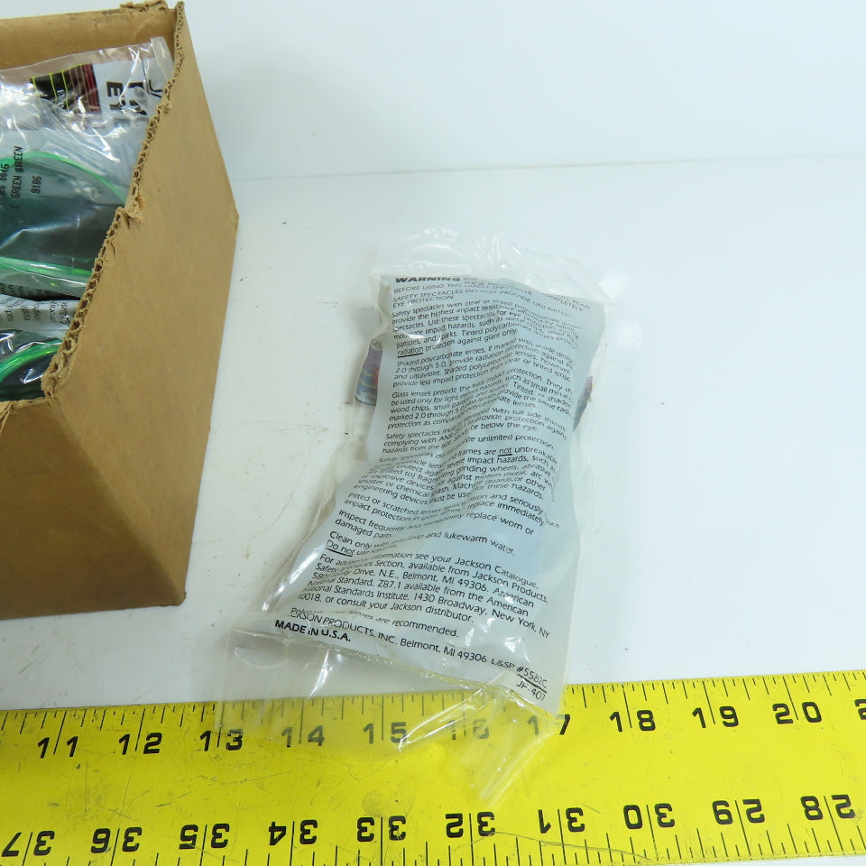 Jackson 1426-0046 Protective Eyewear Safety Glasses Green Lot Of 6