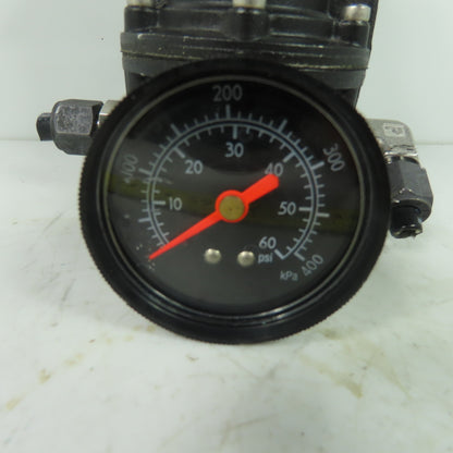 Fairchild Z16490-10243 Compressed Air Regulator 500PSI Max In 1-60PSIG Out