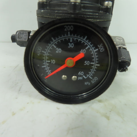 Fairchild Z16490-10243 Compressed Air Regulator 500PSI Max In 1-60PSIG Out