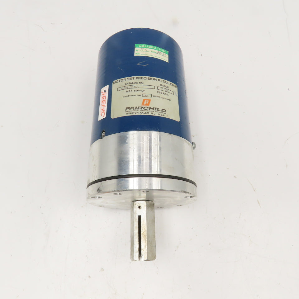Fairchild 1210B-10163C 115V Pneumatic Regulator Set Motor 2-150PSI 82s Set Time