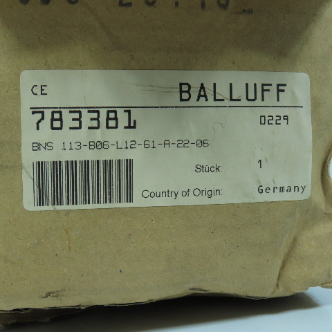 Balluff BNS 113-B6-L12-61-A-22-06 6-Position Roller Plunger Limit Switch NEW