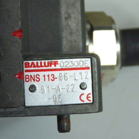 Balluff BNS 113-B6-L12-61-A-22-06 6-Position Roller Plunger Limit Switch NEW