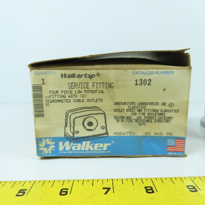 Walkertap 1302 Four Piece Low Potential Service Fitting Grommeted Outlets