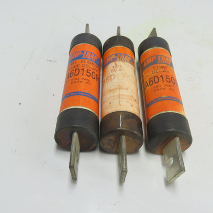 Gould Shawmut A6D150R Amp-Trap 2000 Dual Element Time Delay Fuse 600V 150A Lot/3