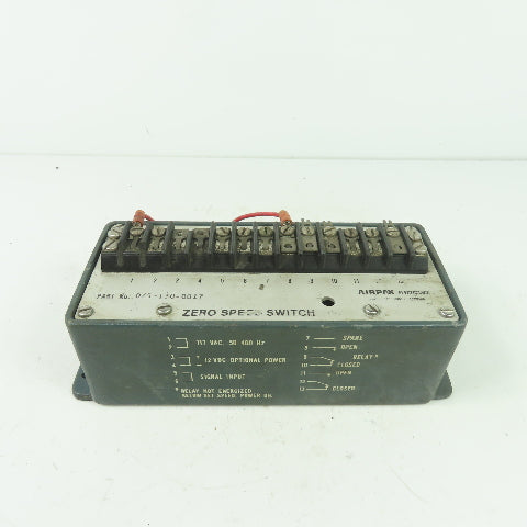 Airpax 075-130-0017 Zero Speed Switch 117VAC 12VDC 50-400Hz