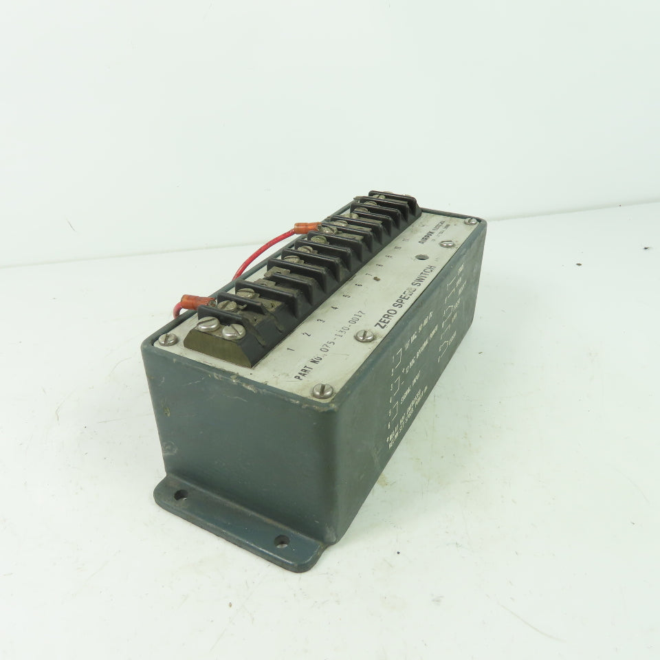 Airpax 075-130-0017 Zero Speed Switch 117VAC 12VDC 50-400Hz