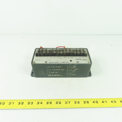 Airpax 075-130-0017 Zero Speed Switch 117VAC 12VDC 50-400Hz