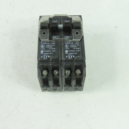 Thomas & Betts TBBQ220250 Quadplex 120/240VAC Circuit Breaker 2-Pole 20/50A