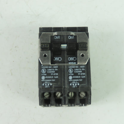 Thomas & Betts TBBQ220250 Quadplex 120/240VAC Circuit Breaker 2-Pole 20/50A