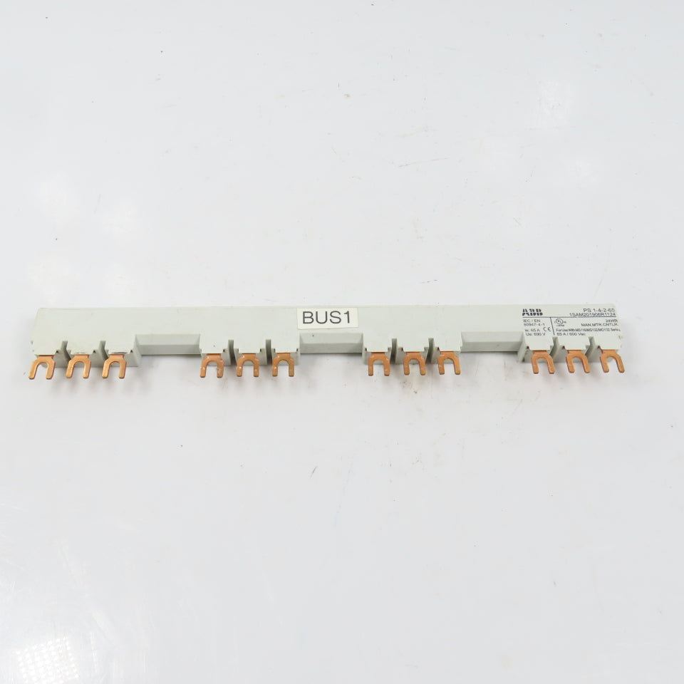 ABB PS 1-4-2-65 65A 600VAC 3-Phase Copper Busbar For MS132 / MS116