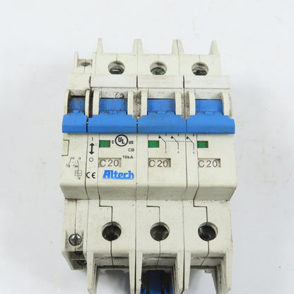 Altech C20 3-Pole 20A Circuit Breaker 480/277VAC