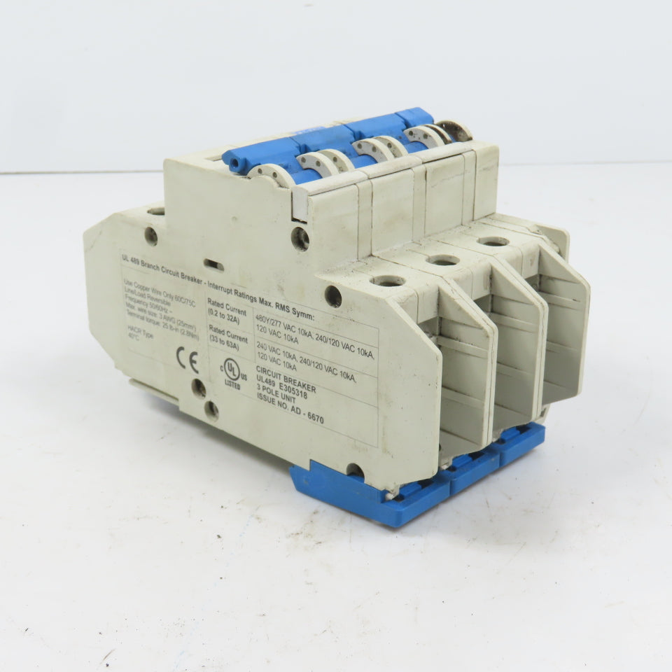 Altech C20 3-Pole 20A Circuit Breaker 480/277VAC