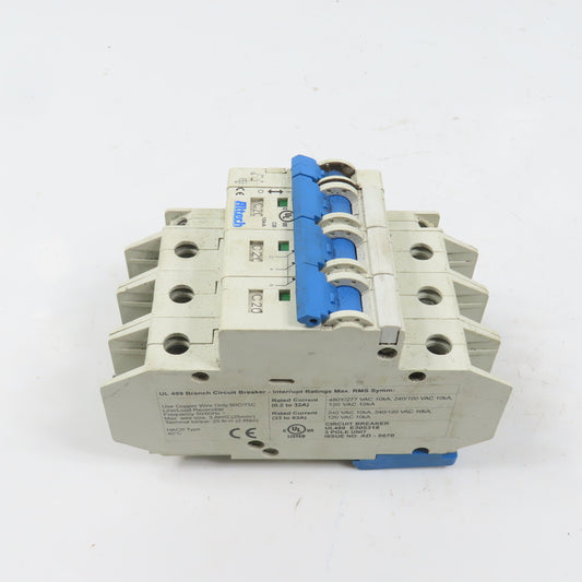 Altech C20 3-Pole 20A Circuit Breaker 480/277VAC