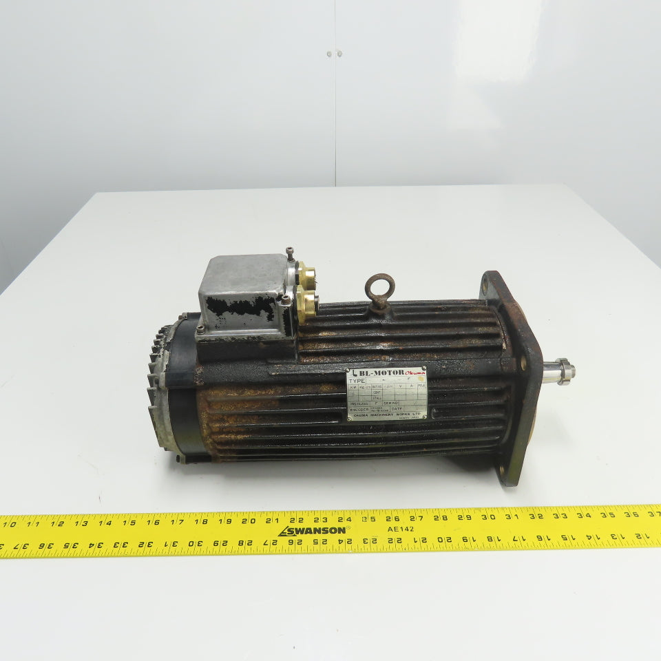 Okuma BL-120E-20T 2.4KW AC Servo Motor 153V 2000RPM 12.1A 4 Pole