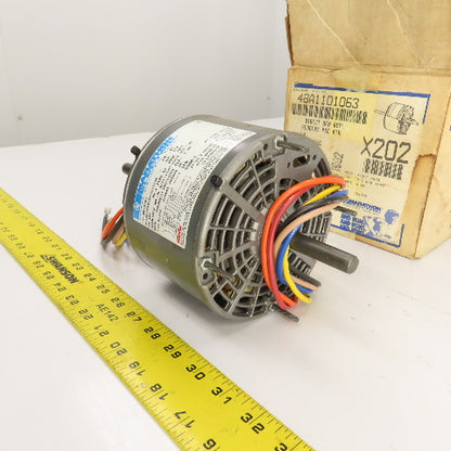 Marathon X202 YWD48A1101063B 1/4HP Electric Motor 1075RPM 208-230V 1PH 48Y Fr.
