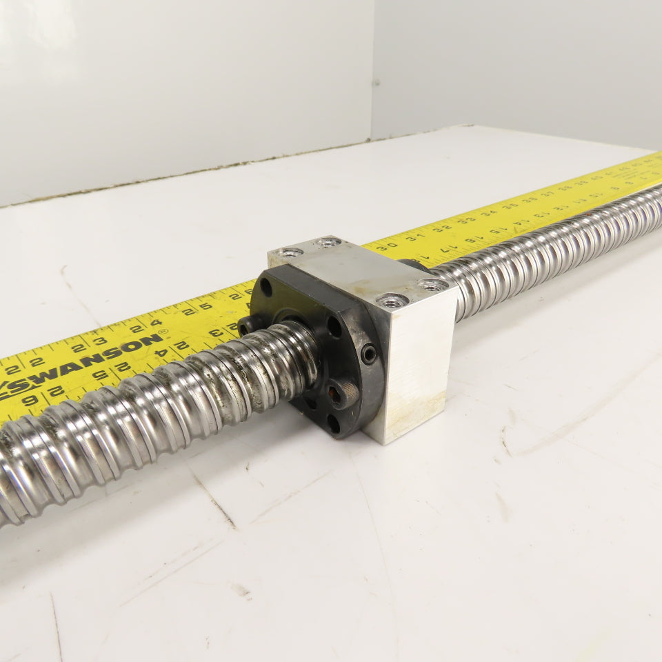 Strippit LVD PPEB 120/10 Ball Screw & Nut Assembly 888mm OAL 25mm OD 11mm Pitch