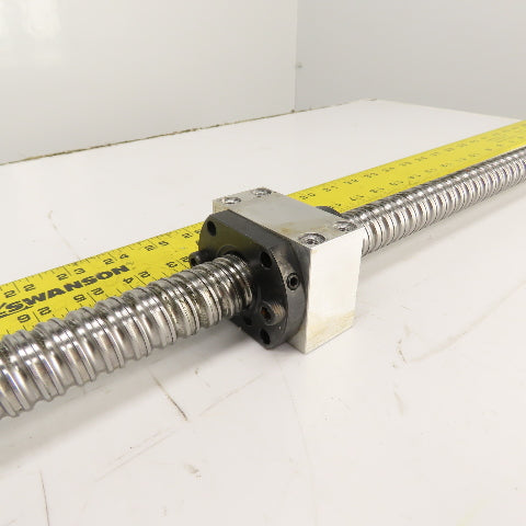 Strippit LVD PPEB 120/10 Ball Screw & Nut Assembly 888mm OAL 25mm OD 11mm Pitch
