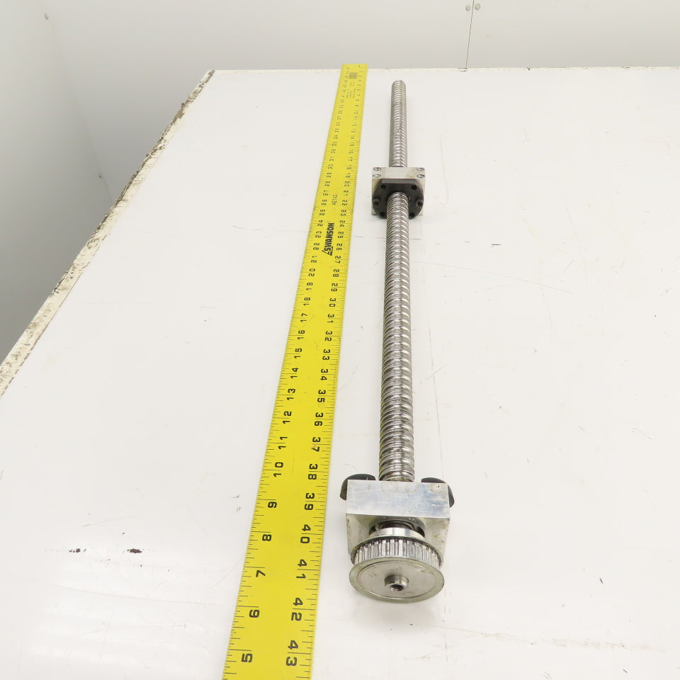 Strippit LVD PPEB 120/10 Ball Screw & Nut Assembly 888mm OAL 25mm OD 11mm Pitch