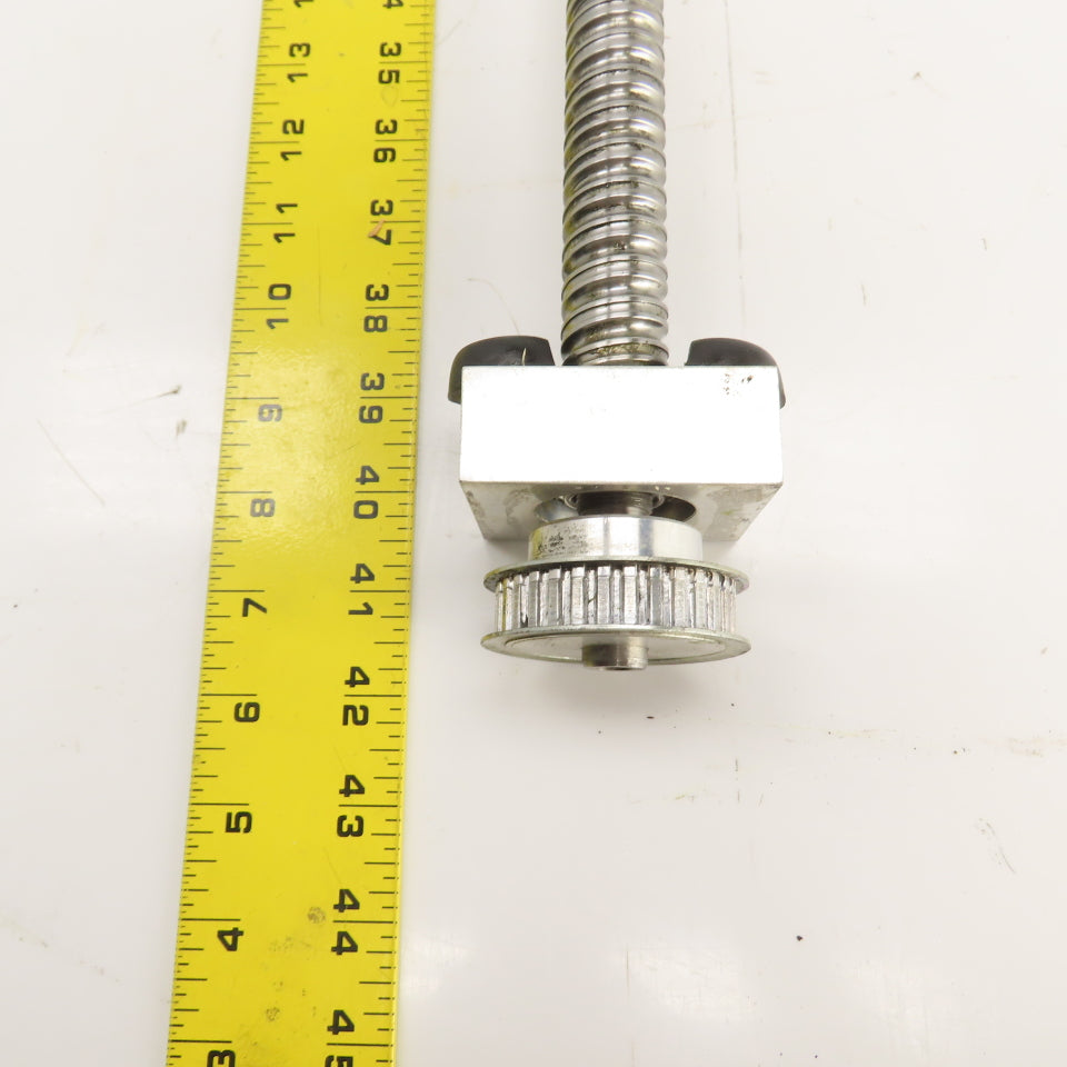 Strippit LVD PPEB 120/10 Ball Screw & Nut Assembly 888mm OAL 25mm OD 11mm Pitch