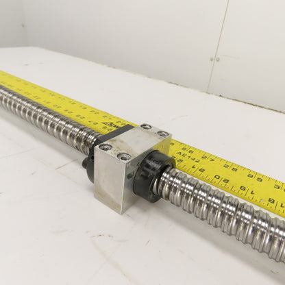 Strippit LVD PPEB 120/10 Ball Screw & Nut Assembly 888mm OAL 25mm OD 11mm Pitch