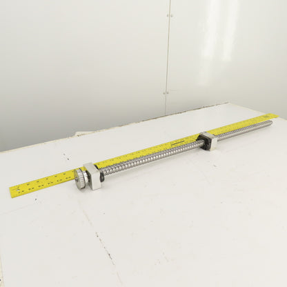 Strippit LVD PPEB 120/10 Ball Screw & Nut Assembly 888mm OAL 25mm OD 11mm Pitch