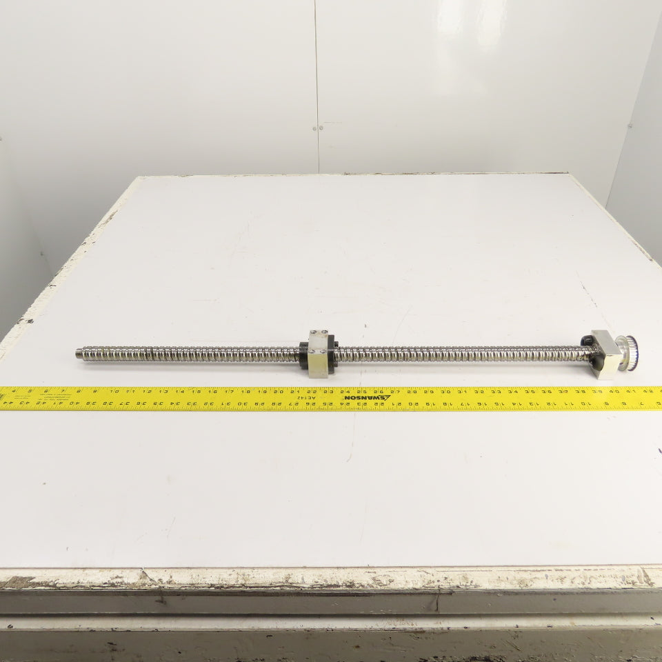 Strippit LVD PPEB 120/10 Ball Screw & Nut Assembly 888mm OAL 25mm OD 11mm Pitch
