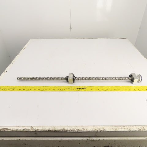 Strippit LVD PPEB 120/10 Ball Screw & Nut Assembly 888mm OAL 25mm OD 11mm Pitch
