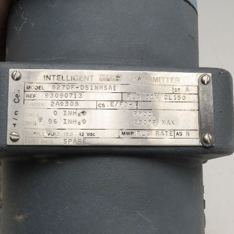 Foxboro 827DF-DS1NMSA1 3" Class 150 Flange Mount Intelligent Transmitter