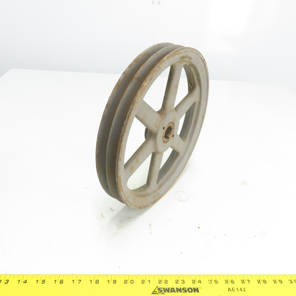 Browning 2BK120H 11-1/4" OD x 1-3/4" Wide 3 Groove V-Belt Pulley 1" Bore