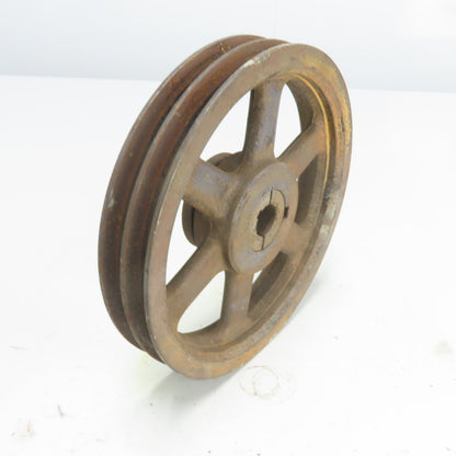 Browning 2894F 9-5/8" OD x 1-5/8" Wide 2 Groove V-Belt Pulley 31/32" Bore