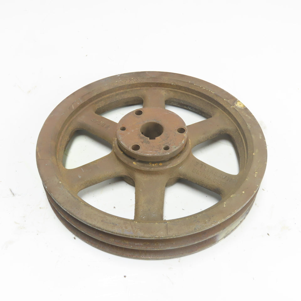 Browning 2894F 9-5/8" OD x 1-5/8" Wide 2 Groove V-Belt Pulley 31/32" Bore
