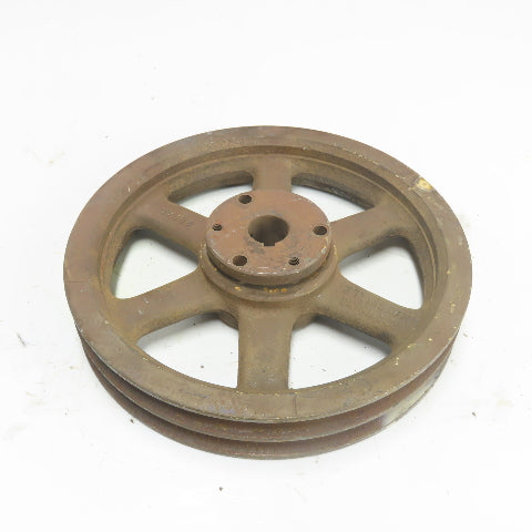 Browning 2894F 9-5/8" OD x 1-5/8" Wide 2 Groove V-Belt Pulley 31/32" Bore