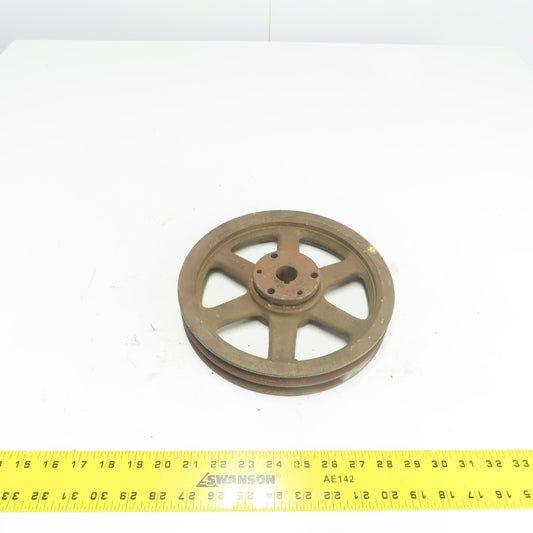 Browning 2894F 9-5/8" OD x 1-5/8" Wide 2 Groove V-Belt Pulley 31/32" Bore