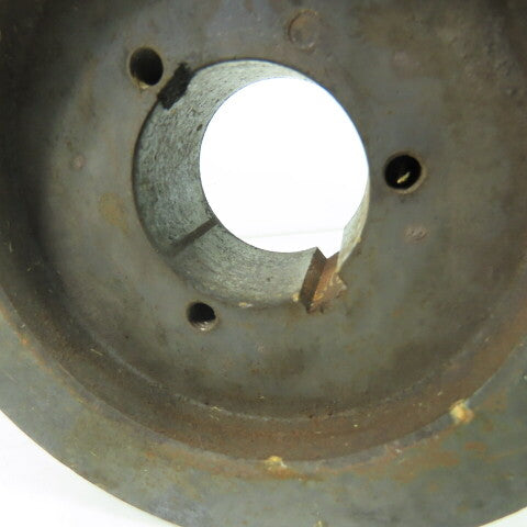 6-1/8" OD x 3-1/4" Wide 4 Groove V-Belt Pulley 1-15/16" Bore