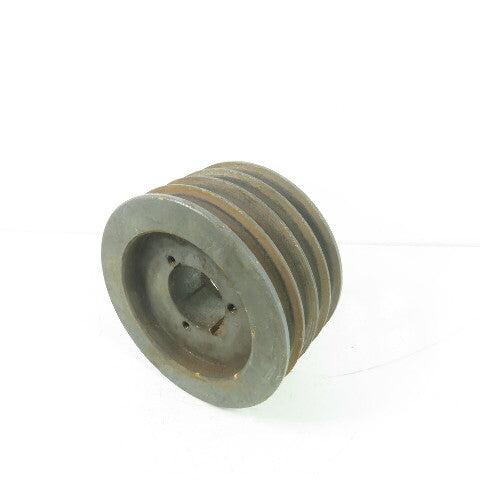 6-1/8" OD x 3-1/4" Wide 4 Groove V-Belt Pulley 1-15/16" Bore
