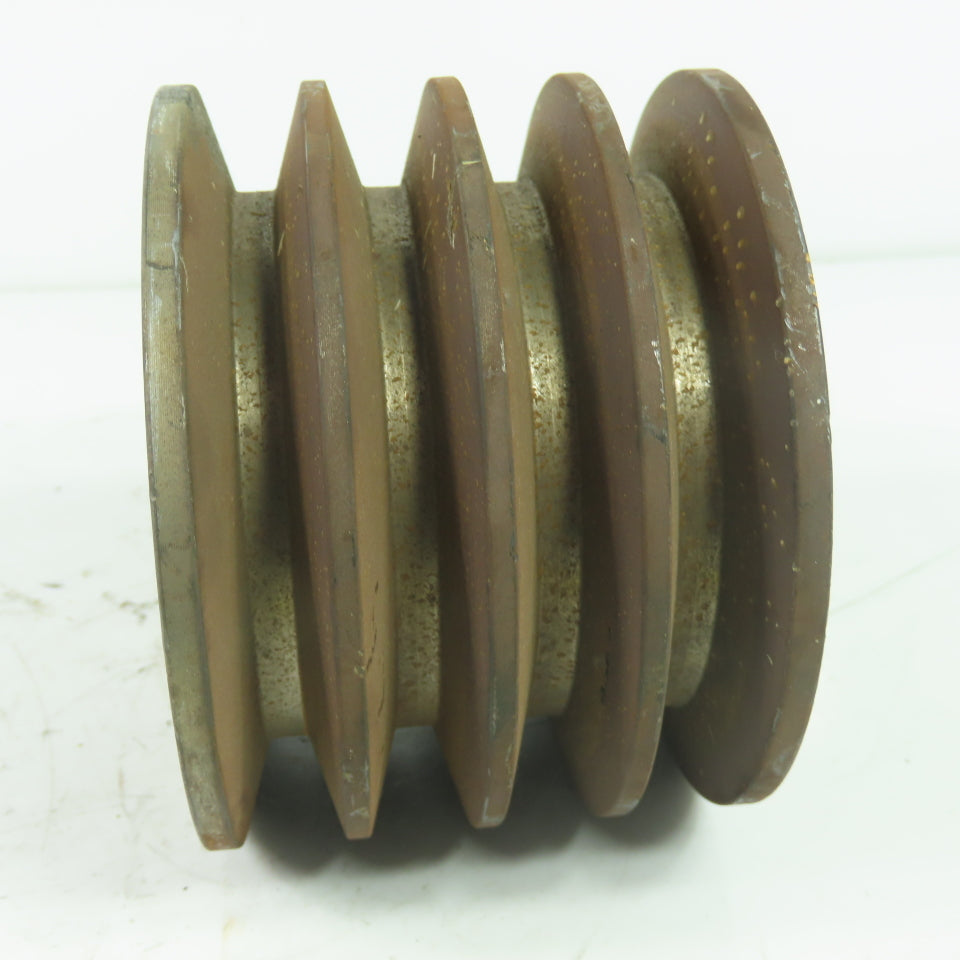 3BB42SDUX 4-1/2"OD x 3-1/4" Wide 4 Groove V-Belt Pulley 5680RPM Max