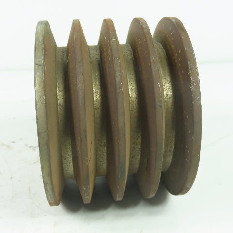 3BB42SDUX 4-1/2"OD x 3-1/4" Wide 4 Groove V-Belt Pulley 5680RPM Max