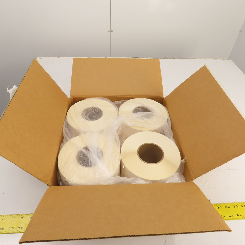 TTPR-4065 4" x 6.5" Thermal Transfer Labels Peel-N-Stick Lot Of 4 Rolls 3800 Ct