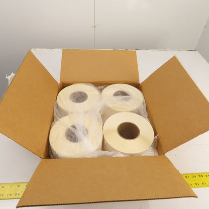 TTPR-4065 4" x 6.5" Thermal Transfer Labels Peel-N-Stick Lot Of 4 Rolls 3800 Ct