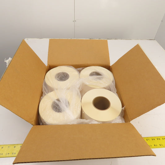 TTPR-4065 4" x 6.5" Thermal Transfer Labels Peel-N-Stick Lot Of 4 Rolls 3800 Ct