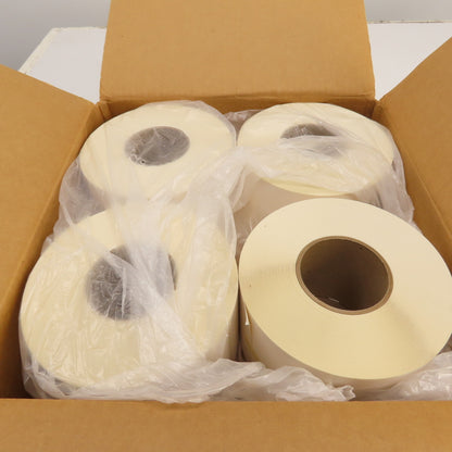 TTPR-4065 4" x 6.5" Thermal Transfer Labels Peel-N-Stick Lot Of 4 Rolls 3800 Ct