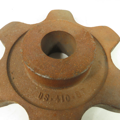 JCI 410-6T 9" OD 6-Tooth Roller Chain Sprocket 1-3/4" Bore 4-1/2" Pitch
