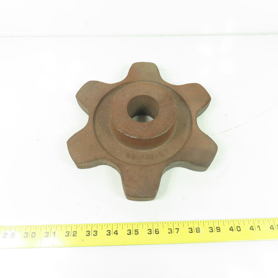 JCI 410-6T 9" OD 6-Tooth Roller Chain Sprocket 1-3/4" Bore 4-1/2" Pitch