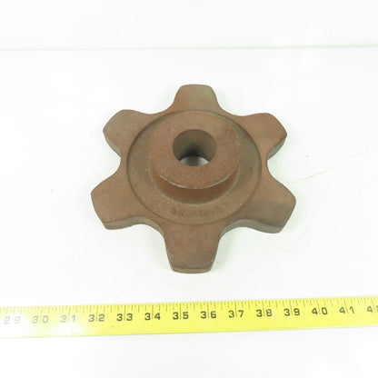 JCI 410-6T 9" OD 6-Tooth Roller Chain Sprocket 1-3/4" Bore 4-1/2" Pitch